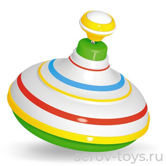 Юла с музыкой 01969  14см в сетке Стеллар
