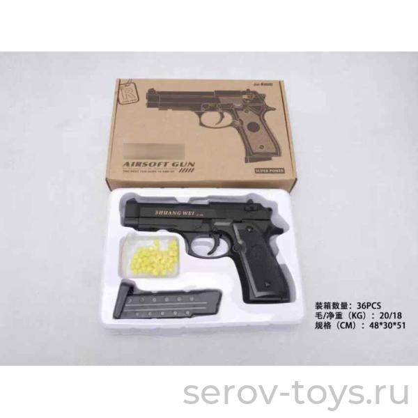 Пистолет металл 1B00272 пневматический C.18 Беретта в кор