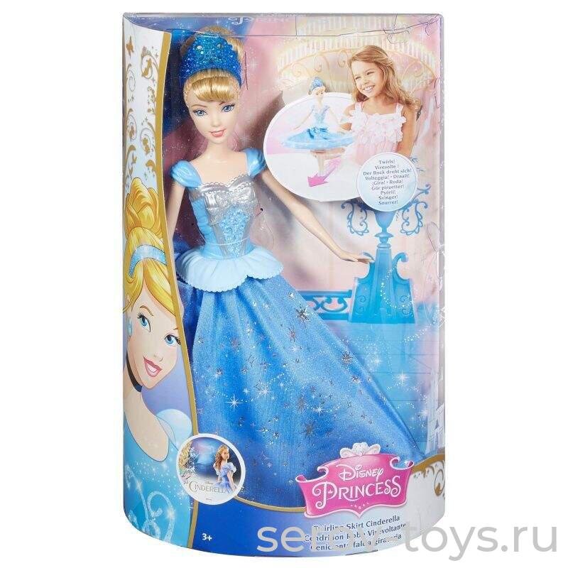Кукла Принцессы Дисней CHG56 Золушка с вращающейся юбкой
