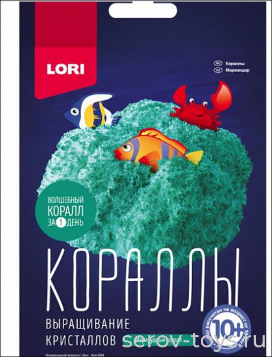 Набор ДТ Выращивание кристаллов Кораллы Крк-004 Изумрудный кораллв кор Lori )СТ