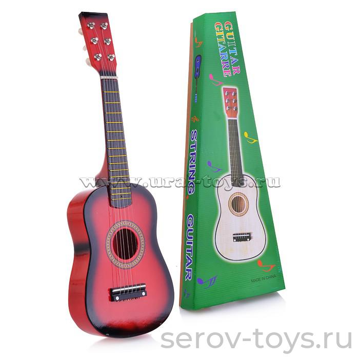 Гитара U002138Y-2026 деревянная 19х6х58 см в кор