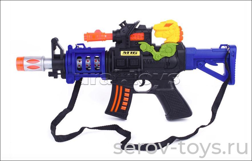 Автомат 6695-1 Свирепый динозавр  на бат свет звук в пак