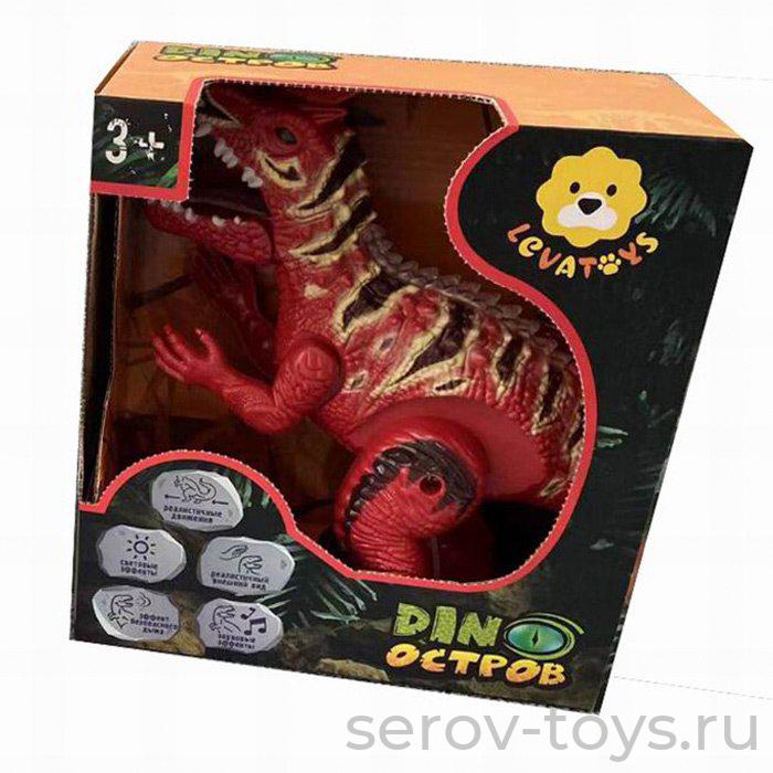 Динозавр YSKQX-15B с паром на бат в кор Levatoys