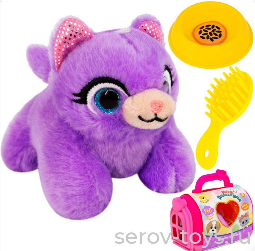 Кошка в переноске Моя Лапатуля MKDR5001 в кор Levatoys
