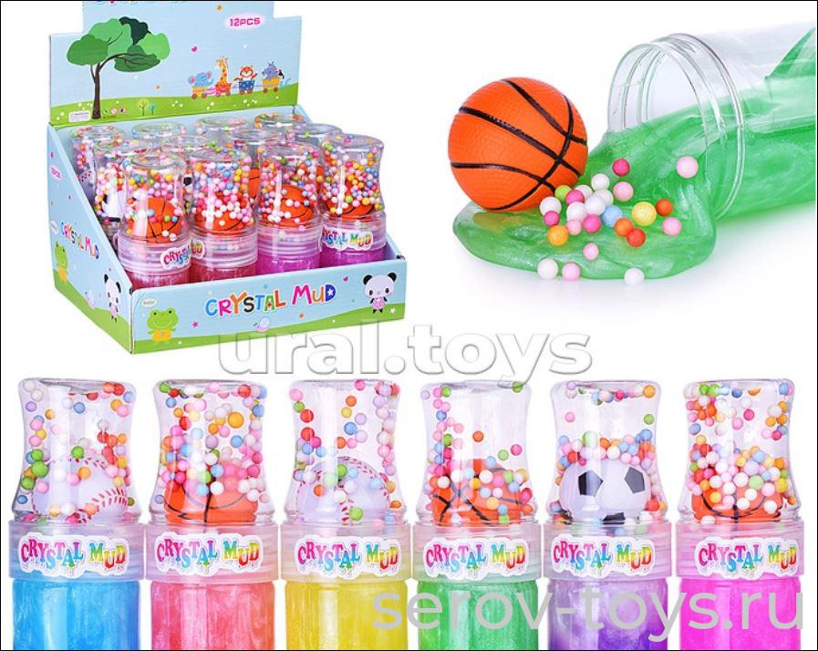 Жвачка для рук 00-6002 Мяч в банке