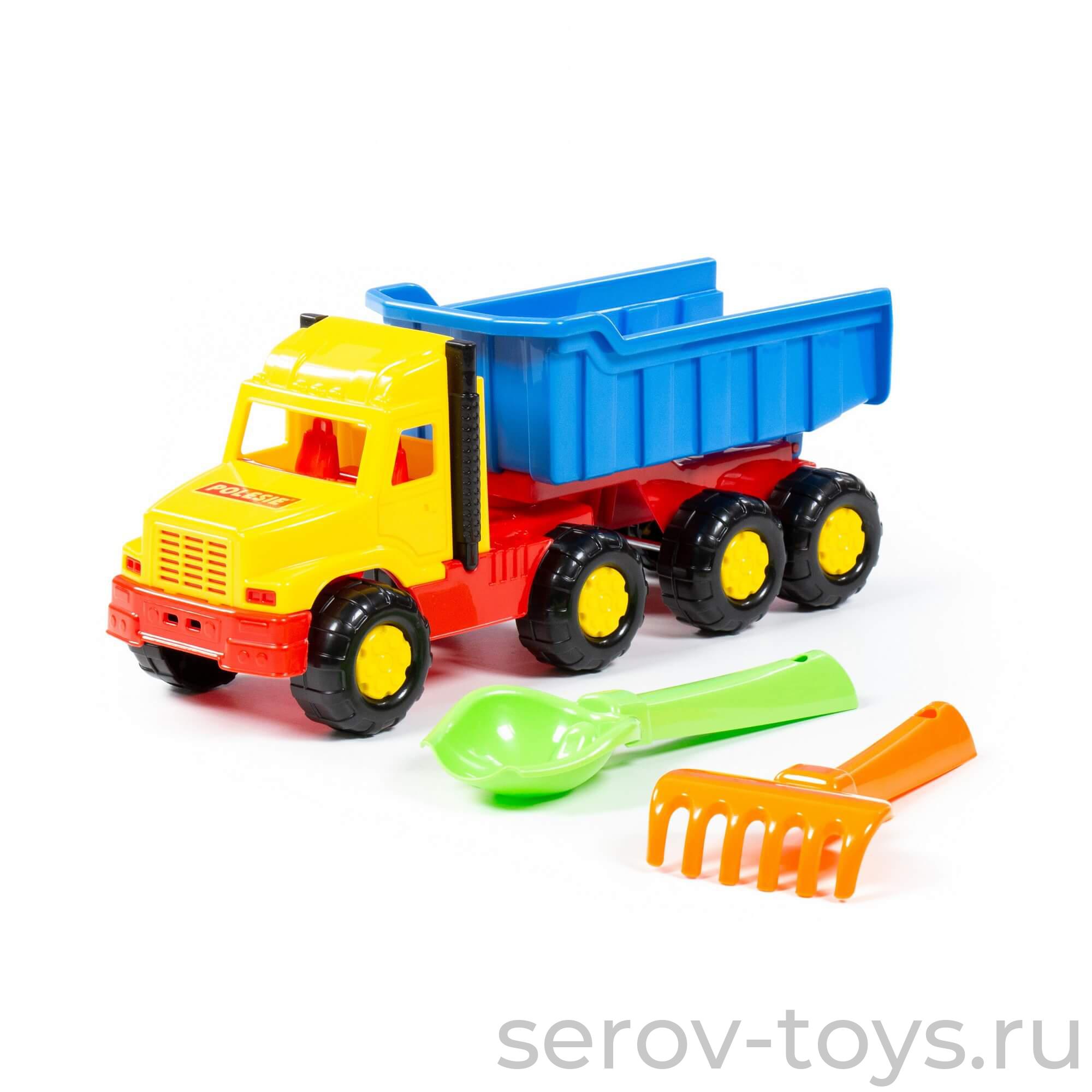 Автомобиль-самосвал Фаворит+совок,грабли 4192 ПОЛЕСЬЕ