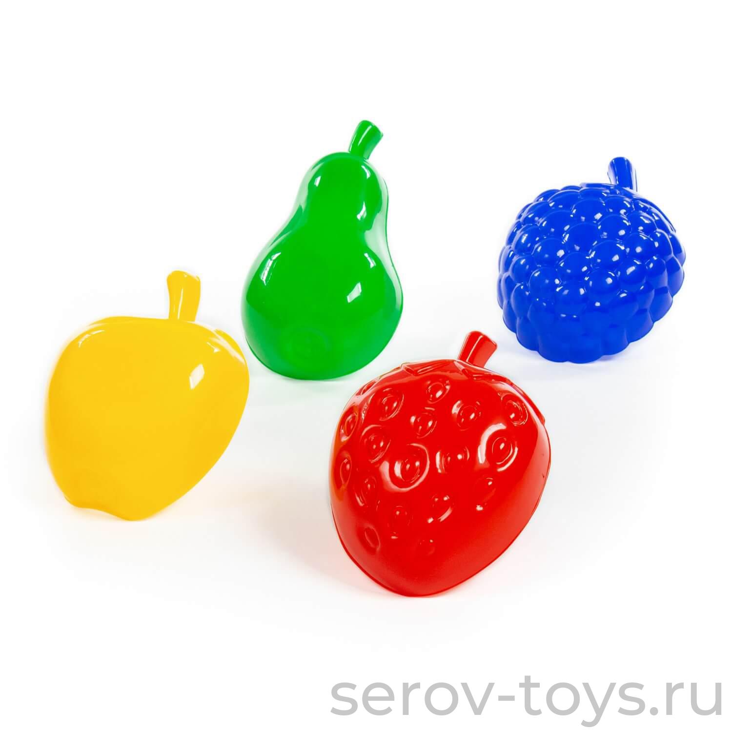 Формочки 4 шт Фрукты большие 58027 ПОЛЕСЬЕ