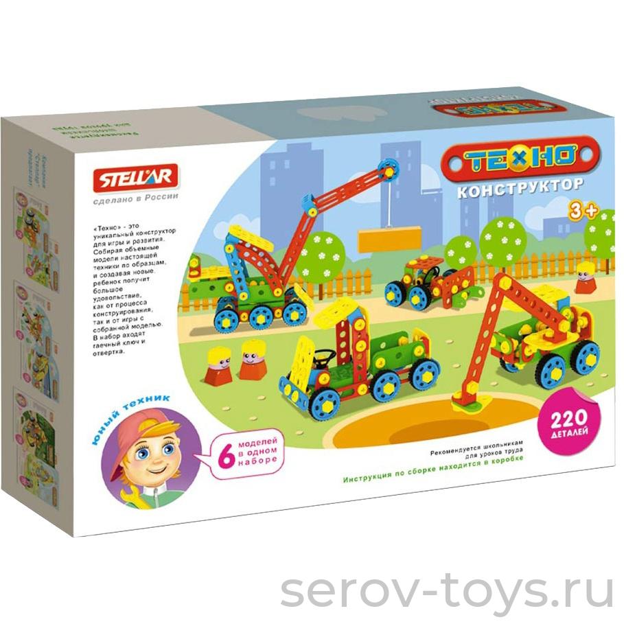 Конструктор Техно Стройка 220 дет. 02032 Стеллар