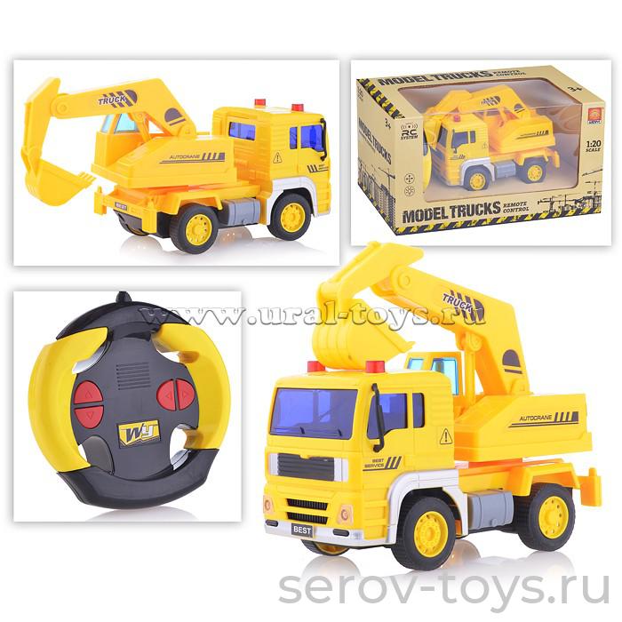 Машина р/у 1:20 WY1510C Экскаватор свет звук Wenyi