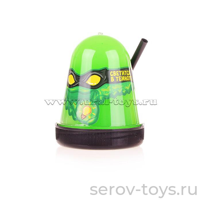 Лизун Slime Ninja S130-18 Светится в темноте Зеленый 130гр