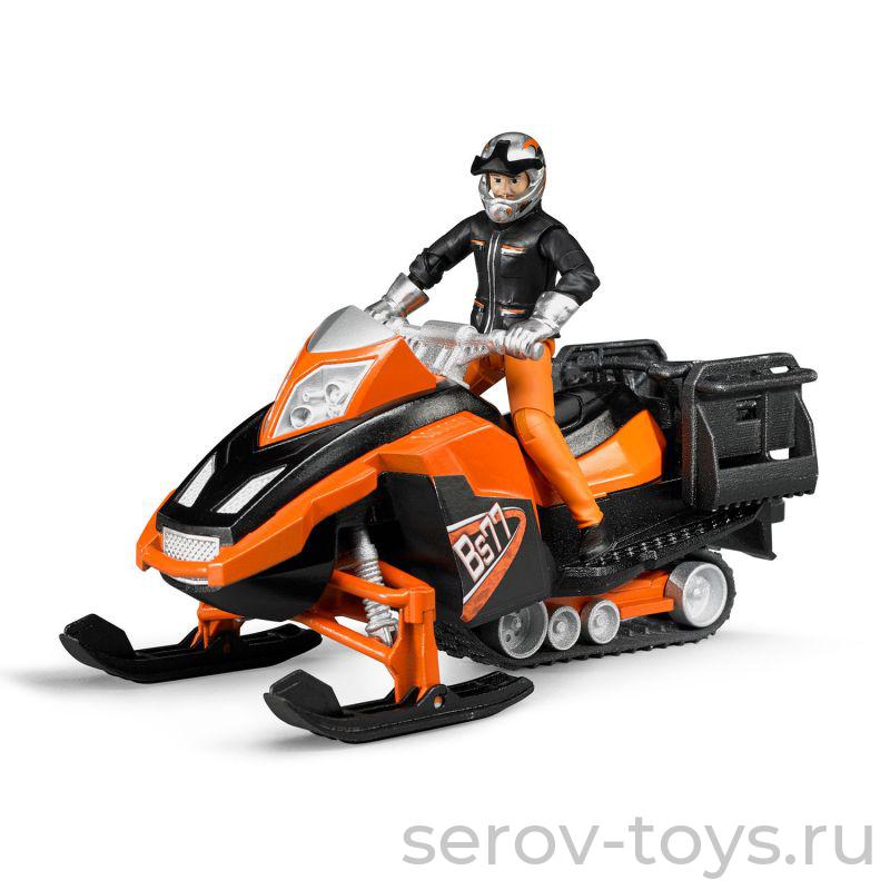 Снегоход 63-101 и фигурка водителя с аксесс