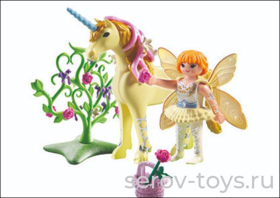 Феи 5442pm Цветочная фея с единорогом "Луч солнца" в пак
