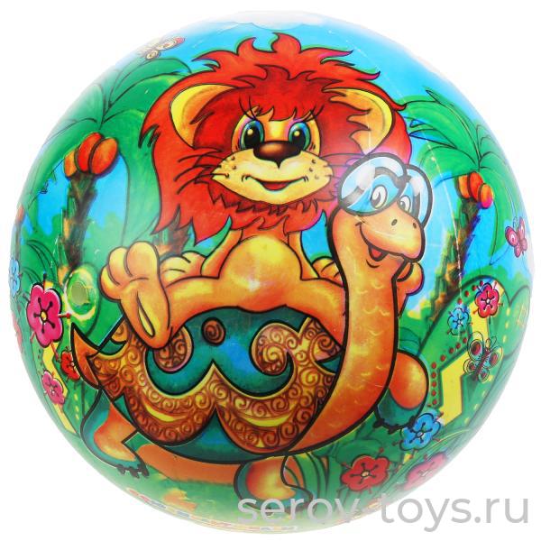 Мяч ПВХ 23см FD-9(LE) Львенок и Черепаха в сетке Играем вместе