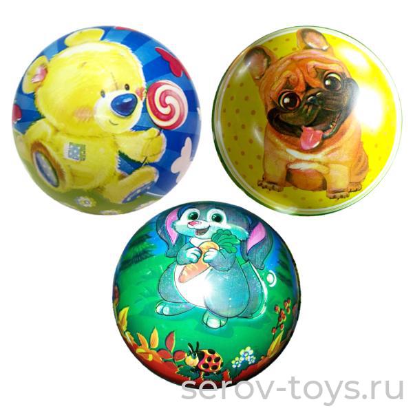 Мяч ПВХ 23см  2304-29-MIX в сетке