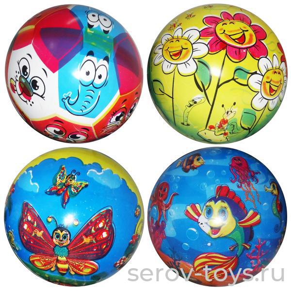 Мяч Полноцветный 2304-FC-MIX1 22см (УЦЕНКА 70% 15.07.2023 Отслаивается рисунок)