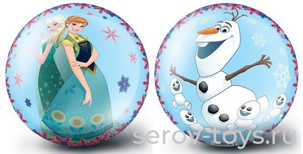 Мяч 23 см 59536 Холодное сердце голубой  ЯиГрушка