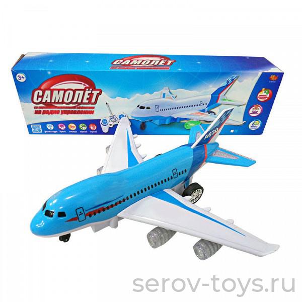 Самолет р/у С-00127 свет звук в кор (УЦЕНКА 40% 25.04.2024г Не поворачивает влево, иеогда теряет контакт с пультом)