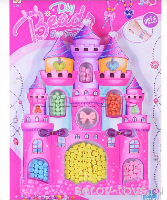 Набор бусин 711C Замок на листе