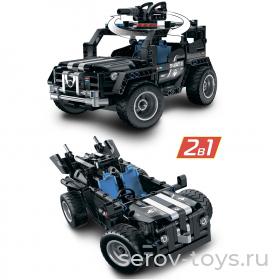 Конструктор 0709-011 Комби Внедорожник спецназа 391дет 2 в 1 Mioshi