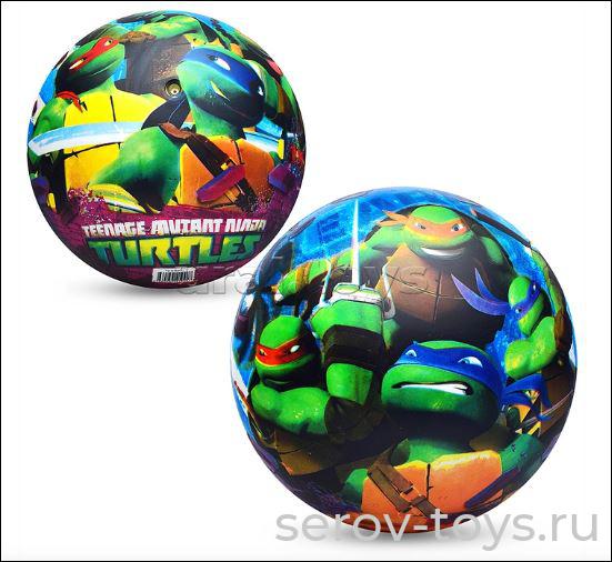 Мяч ПВХ 23см FD-9(TMNT) Черепашки-ниндзя в сетке Играем вместе