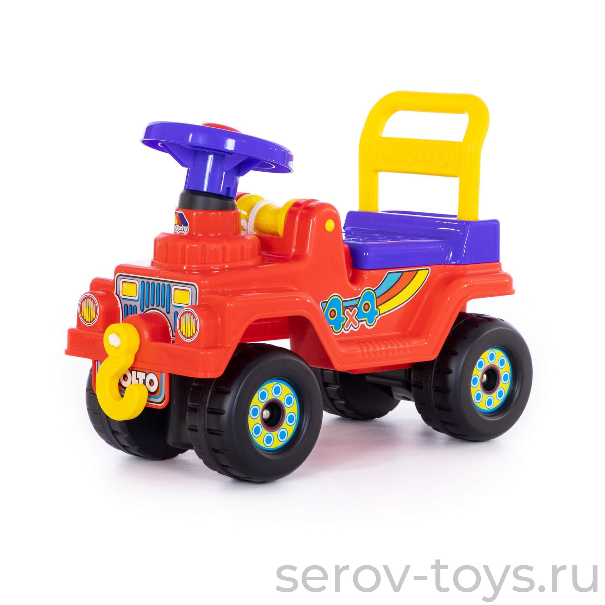 Джип 4*4 № 3 71798 Красный со звуком ПОЛЕСЬЕ