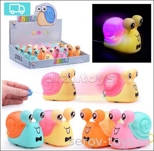 Заводная игрушка 2226-A11 Мистер улитка 12шт в кор