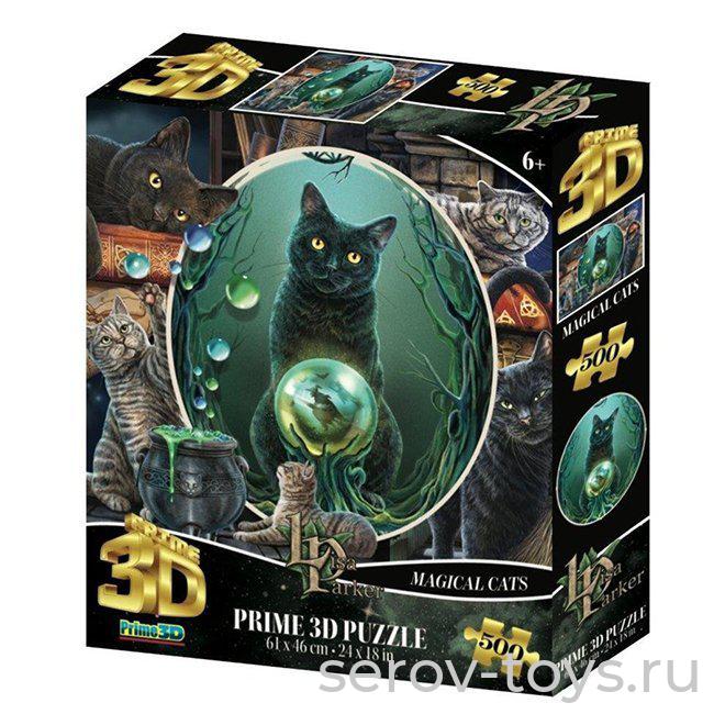 Пазл 3D 500 Коллаж Кошки 32533 Prime