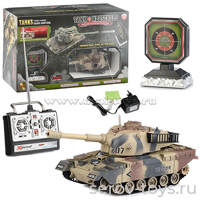 Танк р/у YH4101D-1 с мишенью на аккумуляторе в кор