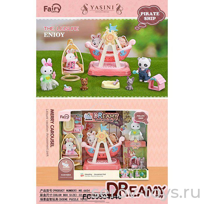 Набор 6654 Качели-лодочки для Зайки в кор**