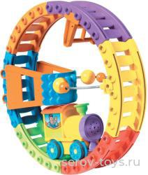 Паровозик с рельсами 3876 на бат в кор