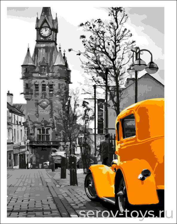 Набор ДТ Картина по номерам Кпн-080 Ретро автомобиль 29*38см в кор Lori