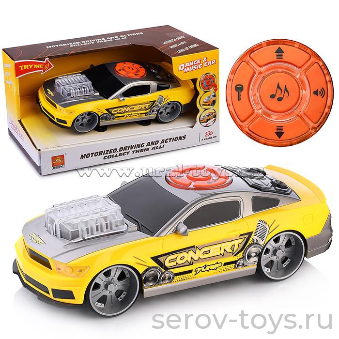 Машина WY100B Танцующая Желтая гоночная свет звук Wenyi