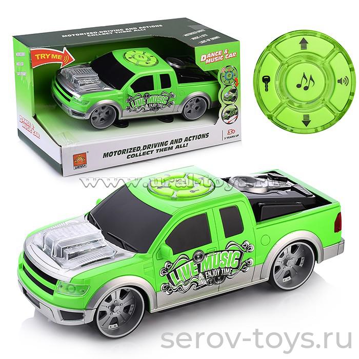 Машина WY101B Танцующая Зеленая гоночная свет звук Wenyi