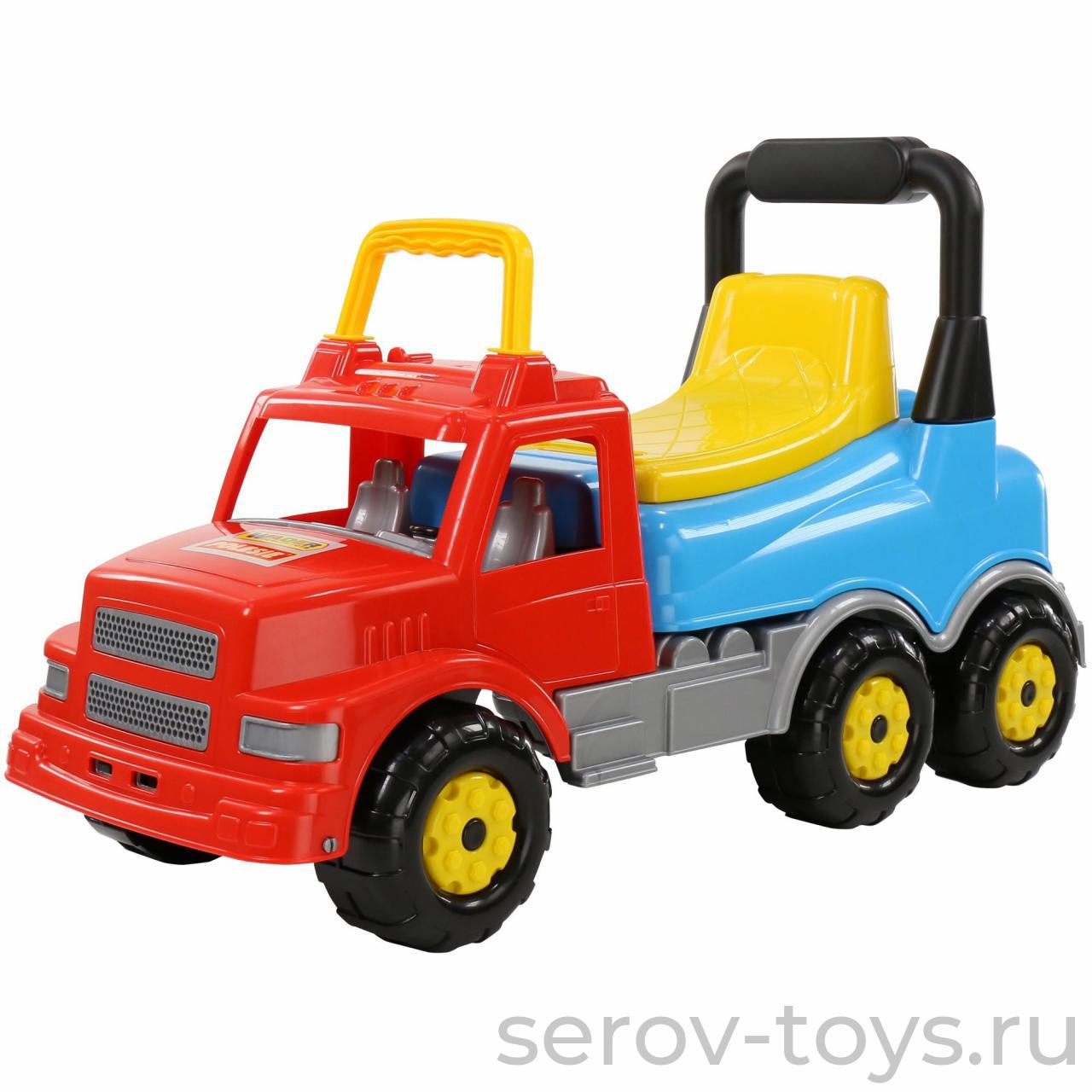 Каталка Буран №2 43801  (красно-голубая) ПОЛЕСЬЕ