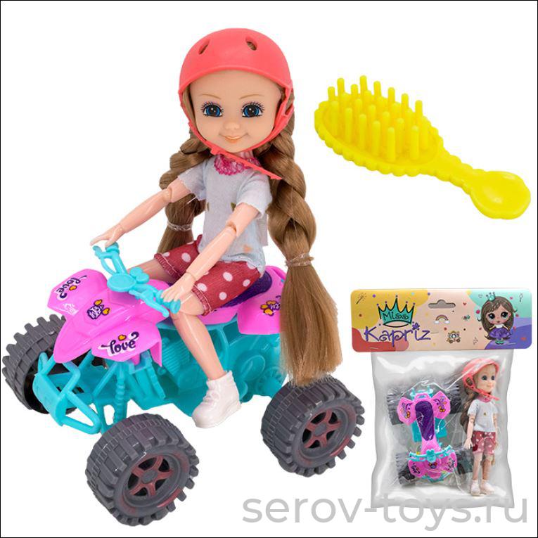 Кукла Малышка YS53828 с квадрациклом 15см в пак Miss Kapriz