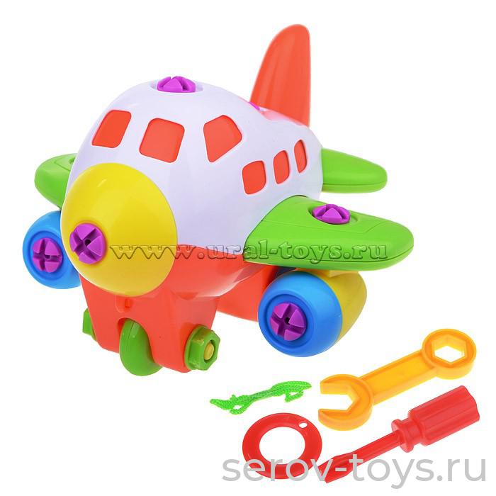 Конструктор 1293 Самолет с отверткой в пак