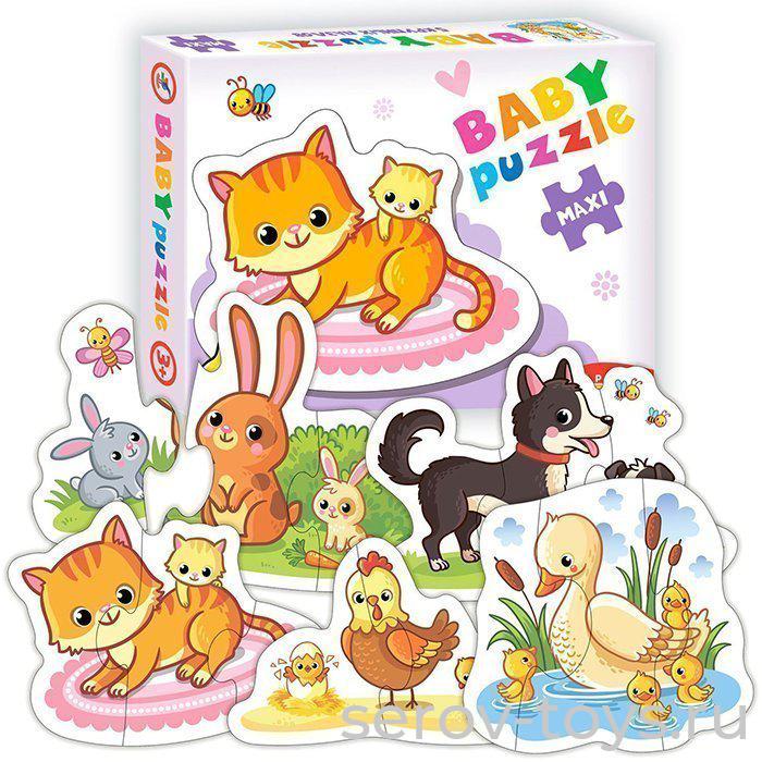 Пазл Baby Puzzle Мамы и малыши-1 3995 Макси в кор Дрофа Медиа