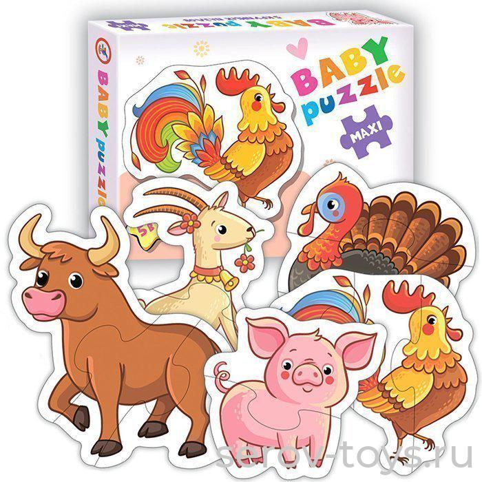 Пазл Baby Puzzle В деревне 3993 Макси в кор Дрофа Медиа