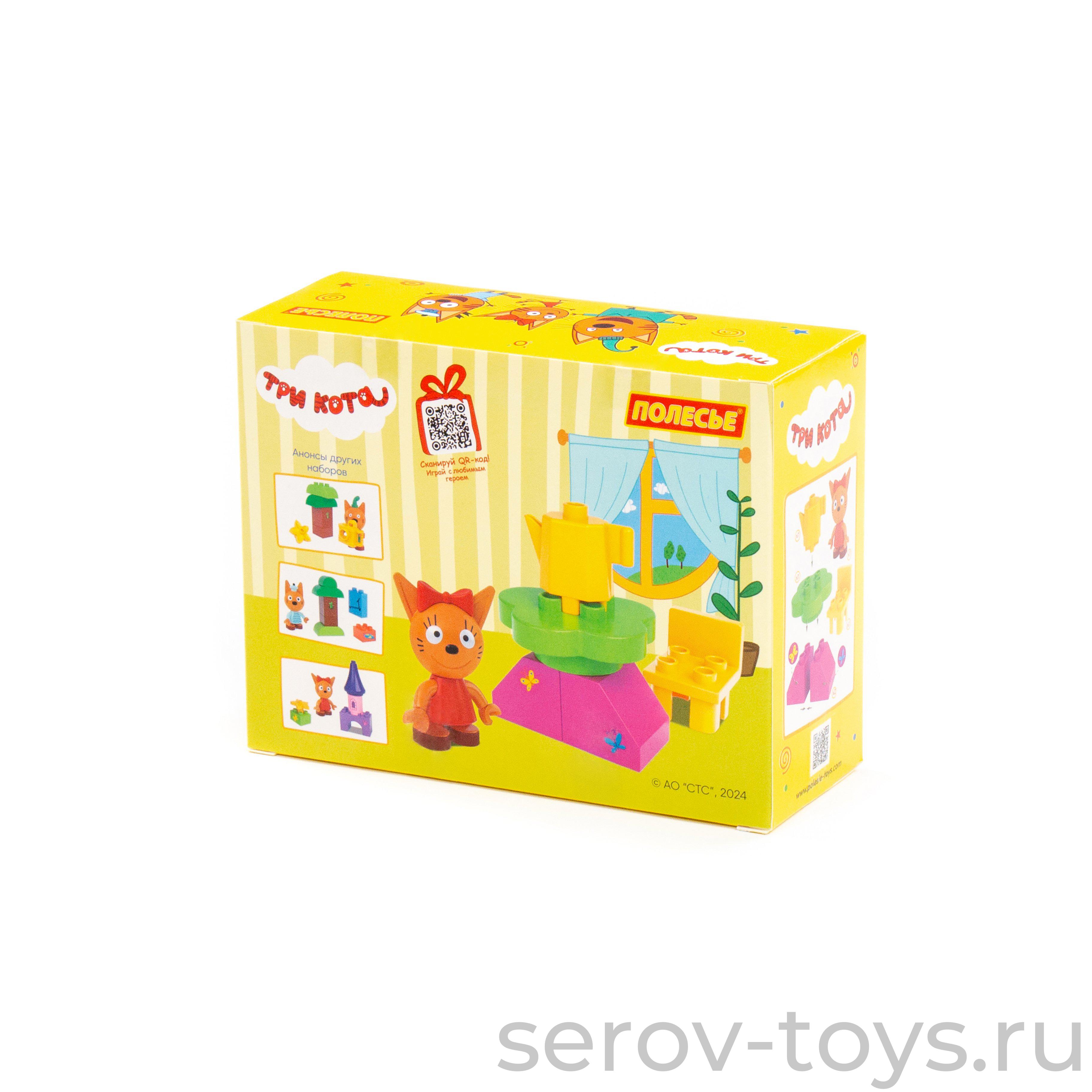 Конструктор Макси Три кота 63714 Карамелька и чаепитие 6 дет ПОЛЕСЬЕ