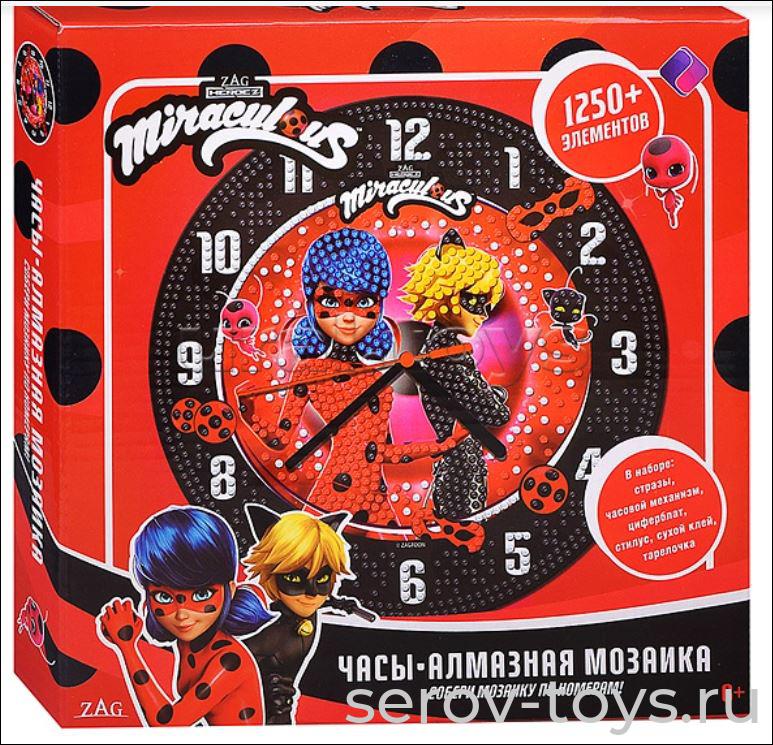 Набор ДТ Алмазная мозаика LN0130 Создай свои часы Леди Баг в кор