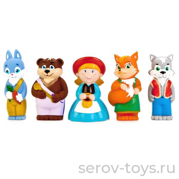 Игрушка для купания LXST18-22R Лесные жители в сетке Играем вместе