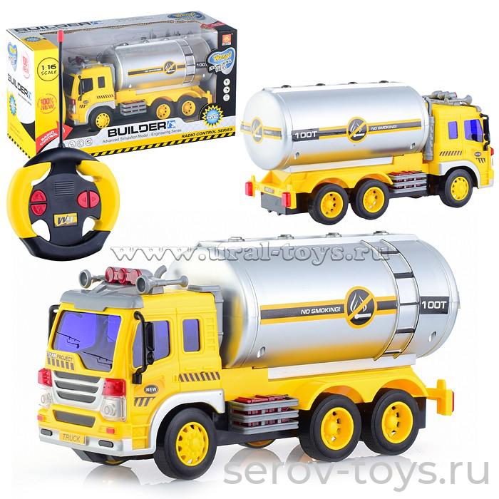 Машина р/у 1:16 WY1000 Бензовоз свет звук Wenyi