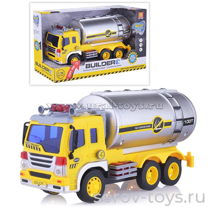 Машина инерц 1:16 WY300S Бензовоз свет звук Wenyi