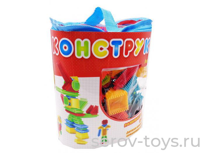 Конструктор PT-00783 Кид Блок со щетинками 90 дет в сумке