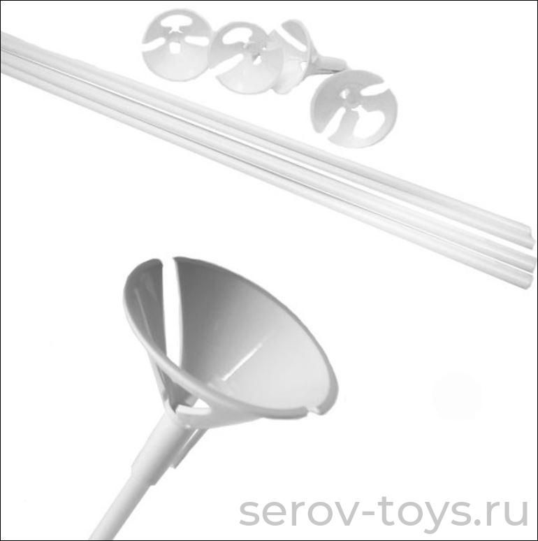 Комплект Eq Палочка 54см+Зажим Белый Макси 40шт/уп 6054120