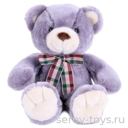 Медведь C1709324 с бантиком 32см в ассорт Softoy (1 Лавандовый)
