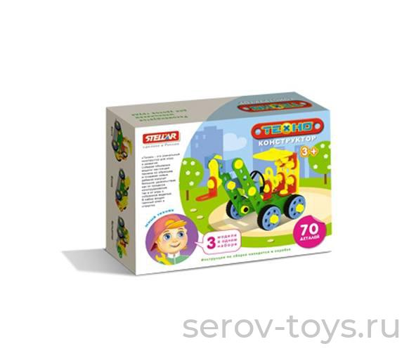 Конструктор Техно Кран 70 дет. 02035 Стеллар