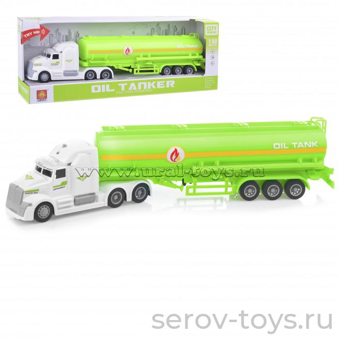 Машина инерц 1:50 WY783B Бензовоз свет звук Wenyi