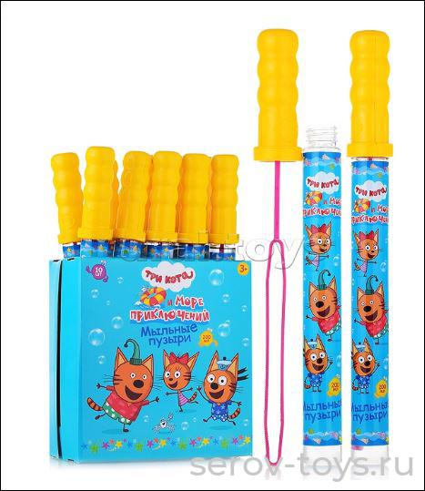 Мыльные пузыри Т19953 Три Кота колба в термоплёнке 200 мл 1toy