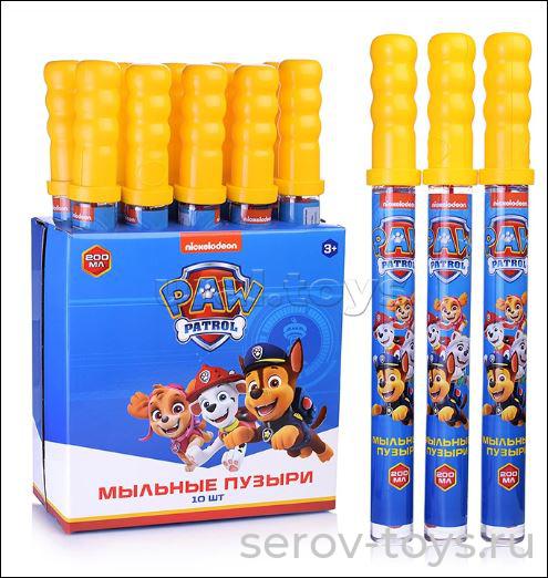 Мыльные пузыри Т19952 Щенячий патруль колба в термоплёнке 200 мл 1toy